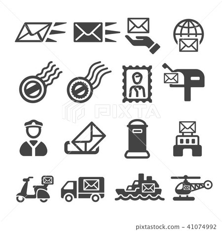 post and postal icon 41074992