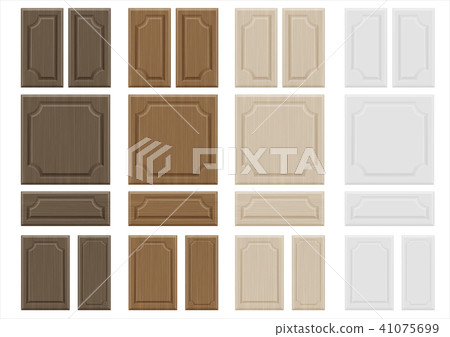 Set textures wooden furniture facades 41075699