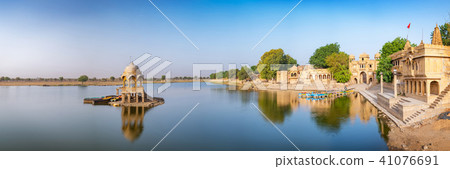 Gadisar lake in the morning at Jaisalmer. Gadisar lake in the morning at Jaisalmer. 41076691