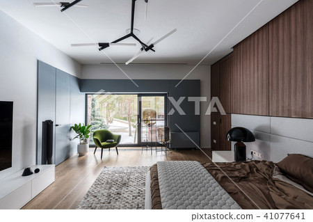 Bedroom in modern style Bedroom in modern style 41077641