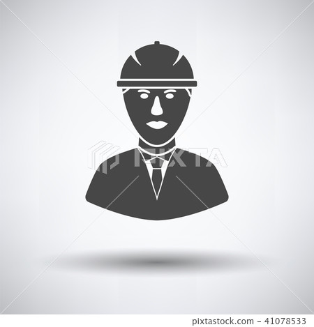 Icon of construction worker head in helmet - Stock Illustration ...