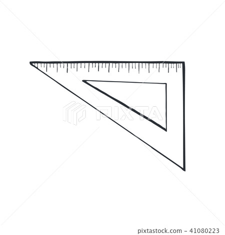 ruler sketch isolated - Stock Illustration [41080223] - PIXTA
