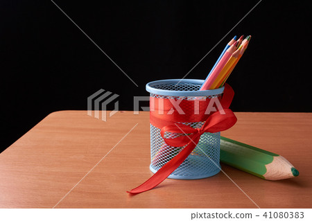 Assortment of colored pencils Assortment of colored pencils 41080383