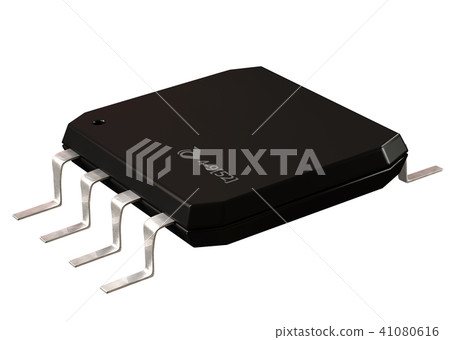 Integrated circuit or micro chip and 16 order pin circuit design . 41080616