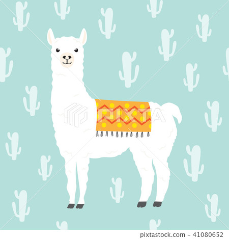 Llama Alpaca and cactus seamless pattern Llama Alpaca and cactus seamless pattern 41080652