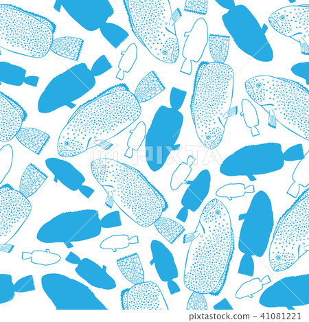 Seamless pattern with fishes Seamless pattern with fishes 41081221