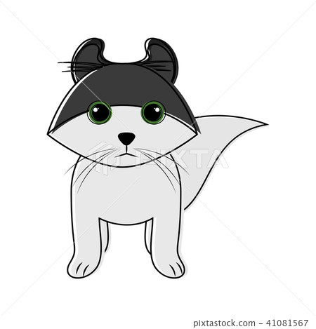 Cute cat icon sketch 41081567