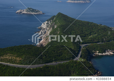 Kochi Otsuki Town Prefectural Route 43 following Kashiwajima 41086654