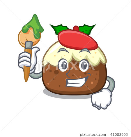 Artist fruit cake character cartoon Artist fruit cake character cartoon 41088903