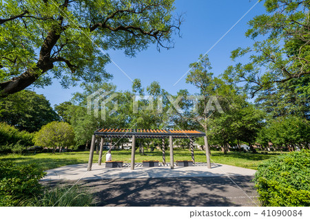 Zenfukuji河綠地的綠色樹蔭廣場 41090084