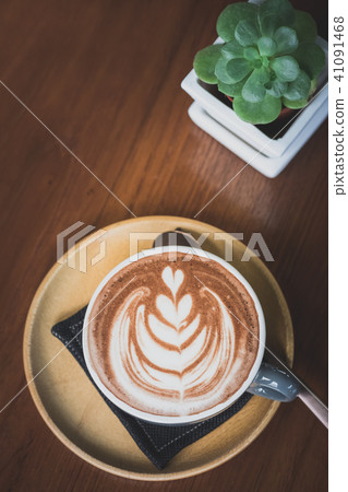 hot chocolate with latte art hot chocolate with latte art 41091468