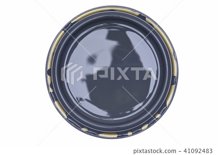 Grey paint can lid isolated on white background Grey paint can lid isolated on white background 41092483