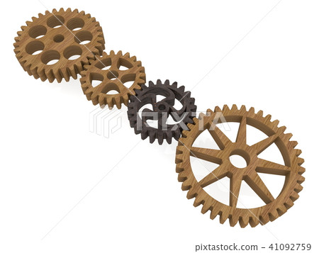 Different size gears in row 41092759