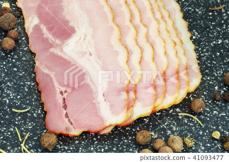 Pork ham with peppers and dry thyme Pork ham with peppers and dry thyme 41093477