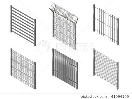 Set of metal fences 41094109
