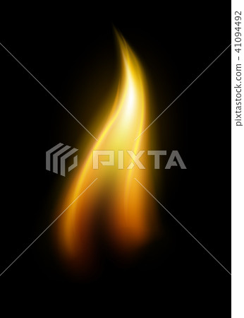Single candle flame element Single candle flame element 41094492