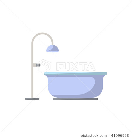 Bathtub isolated icon in flat style - Stock Illustration [41096938] - PIXTA
