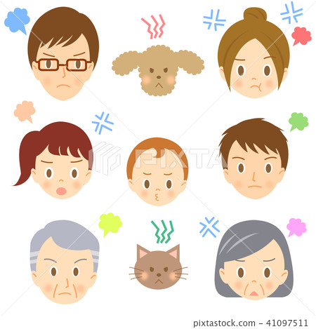 3代家庭面部圖標發生家庭類型A. 41097511