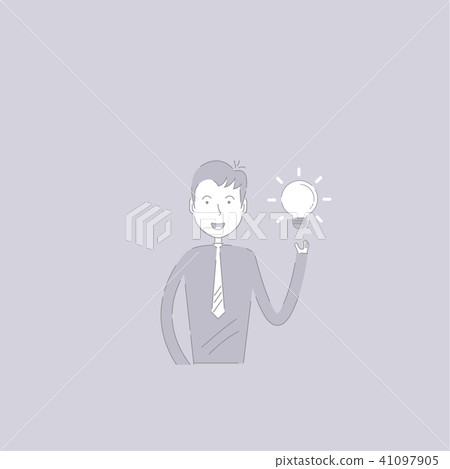 Businessman,Light Bulb concept.Creativity sign Businessman,Light Bulb concept.Creativity sign 41097905