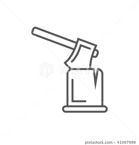 Ax in log icon in linear style 41097999