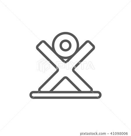 Tree log icon in linear style 41098006