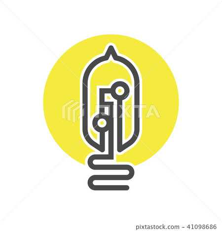 CFL bulb isolated icon CFL bulb isolated icon 41098686
