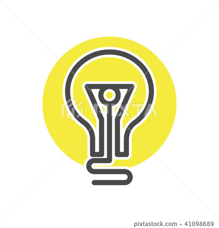 Electrical lamp isolated icon 41098689