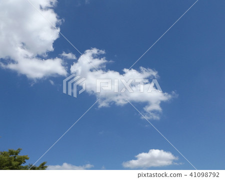 White clouds in summer blue sky White clouds in summer blue sky 41098792