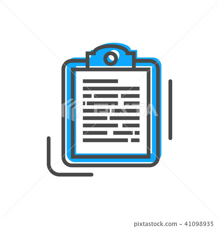 Process management icon with application form 41098935