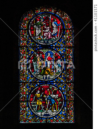 英國英國彩色玻璃教會寺廟大教堂基督教 41101571
