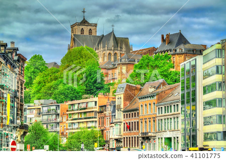 Typical buildings in the city centre of Liege, Belgium 41101775