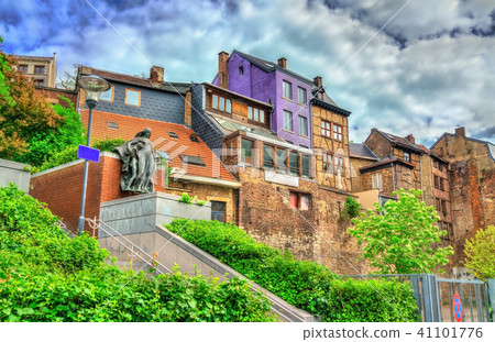 Typical buildings in the city centre of Liege, Belgium Typical buildings in the city centre of Liege, Belgium 41101776