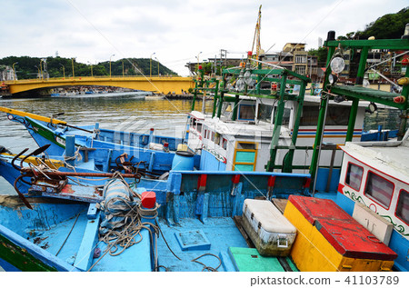 Zhengbin Fishing Port Keelung Taiwan Fishing Port Harbour Fishing Boat Terminal Chen-Pin Fishing Harbor Harbour 41103789