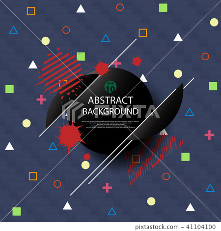 Abstract of geometric pattern with stylish art  41104100