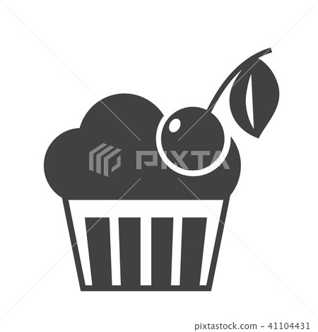 template stencil - cupcake with cherry template stencil - cupcake with cherry 41104431