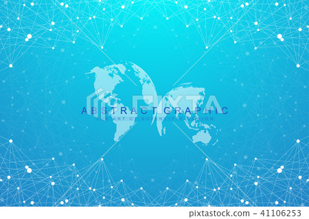 Geometric graphic background molecule and communication. Big data complex with compounds Geometric graphic background molecule and communication. Big data complex with compounds 41106253