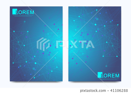 Modern vector template for brochure Leaflet flyer advert cover banner magazine or annual report A4 41106288