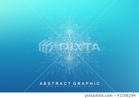 Geometric graphic background molecule and communication. Big data complex with compounds Geometric graphic background molecule and communication. Big data complex with compounds 41106294