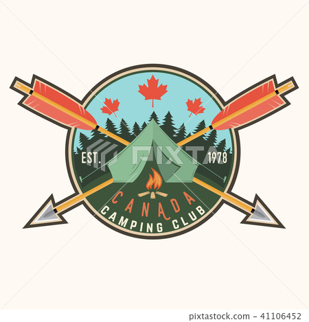 Camping extreme adventure . Vector illustration. 41106452