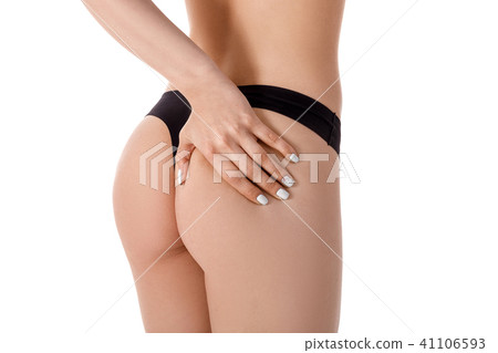 Perfect body of woman in black lingerie 41106593