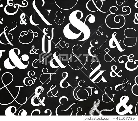 Ampersand pattern chalk Ampersand pattern chalk 41107789