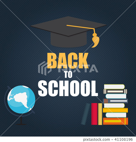 Abstract Back to School Background. Vector Illustration 41108196