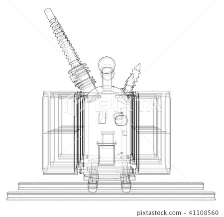Power transformer concept. Vector Power transformer concept. Vector 41108560