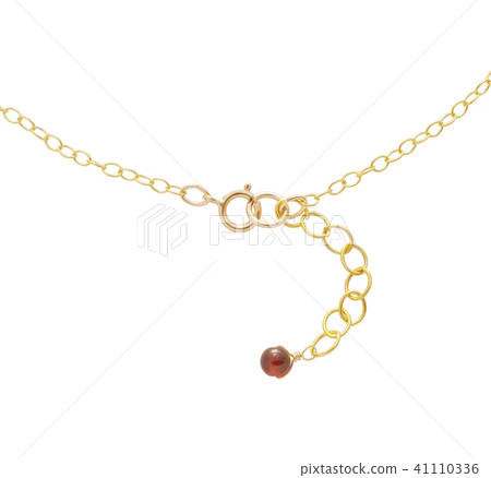 簡單的石榴石金項鍊調節器部分拍攝 41110336
