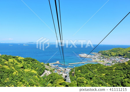 從千葉縣鋸山索道的風景 照片素材 圖片 圖庫