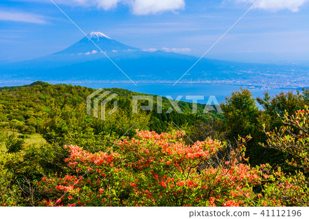 [Shizuoka Prefecture] Mt. Fuji overlooking the sea 41112196