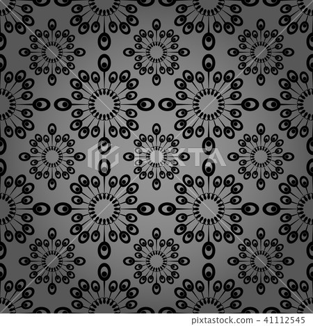 Floral pattern. Wallpaper baroque, damask Seamless 41112545
