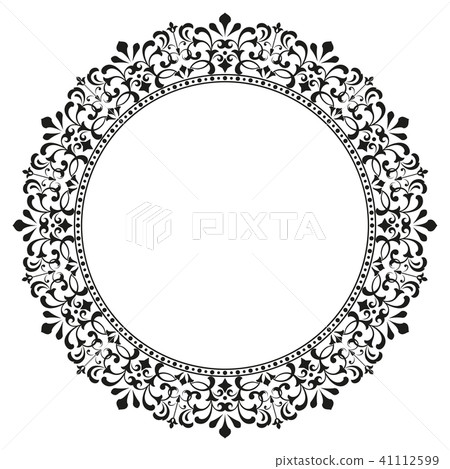 Decorative line art frames for design template. 41112599