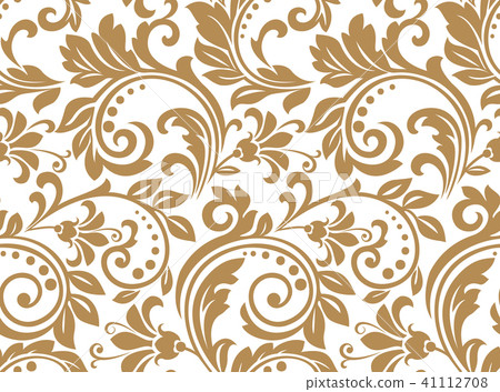 Floral pattern. Wallpaper baroque, damask Seamless Floral pattern. Wallpaper baroque, damask Seamless 41112708