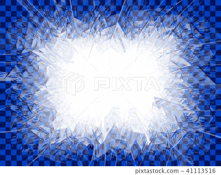 Vector transparent blue frost window Vector transparent blue frost window 41113516